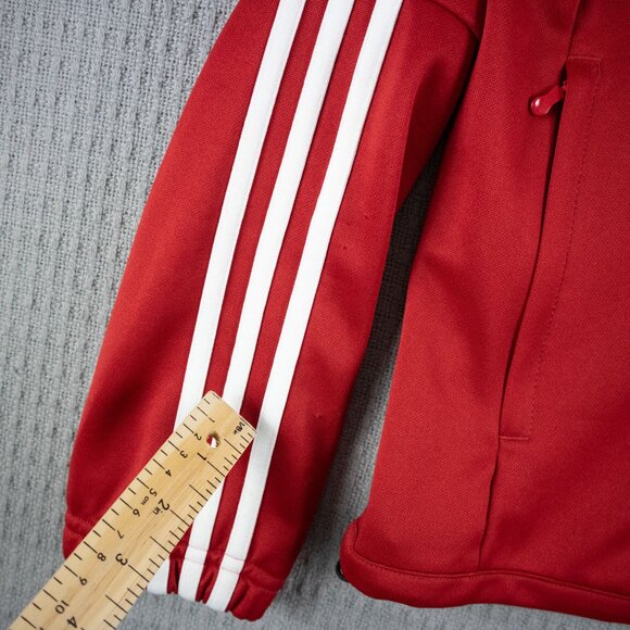 Adidas Womens Glenmary Track Jacket Red medium - Picture 7 of 8
